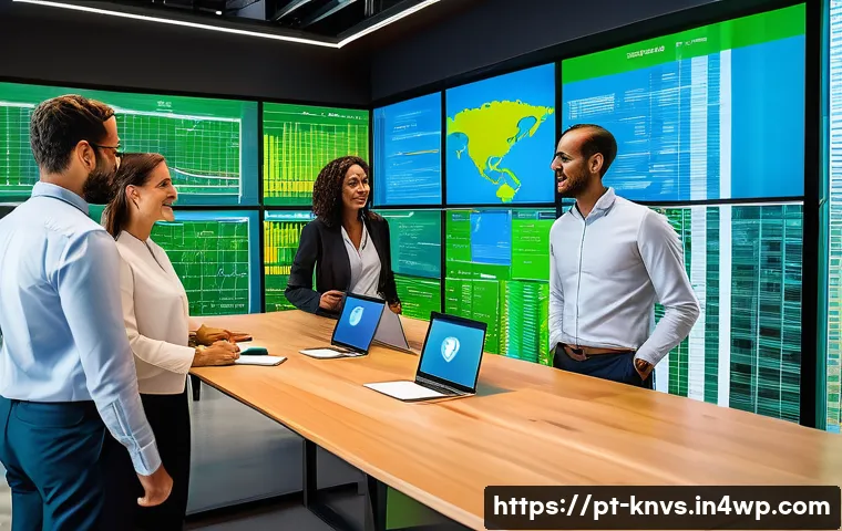 윤리적 투자에 적합한 산업군 분석 - A vibrant and optimistic image depicting a diverse group of professionals (male and female, various ...