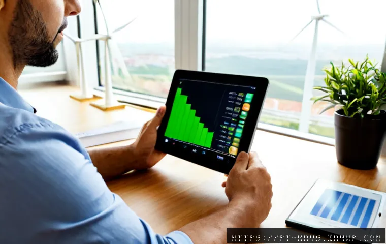 윤리적 투자의 성장 가능성 분석 - Photorealistic ethical investment growth concept, a Portuguese-speaking financial advisor in a brigh...